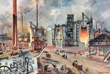 Ocelářský průmysl v Německu, kolem roku 1880 (ilustrace)