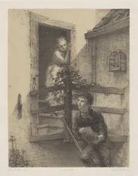 Harmonika hrající chlapec