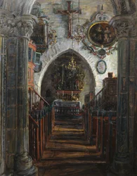 Interiér, Dale church, Luster