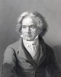Ludwig van Beethoven, rytina od Williama Holla mladšího (rytina)