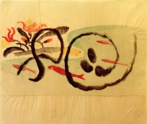 Vzor ryb, design pro vyšívání