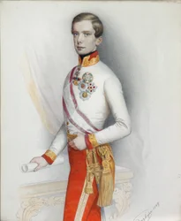 Portrét rakouského císaře Františka Josefa I., 1849.