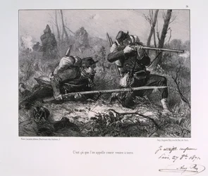 Francouzští vojáci, obléhání Paříže, 1871