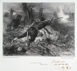 Les Francs-Tireurs, obležení Paříže, francouzsko-pruská válka, prosinec 1870 1872