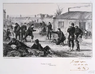 Přívěsek la garde, obležení Paříže, francouzsko-pruská válka, listopad 1870 1872