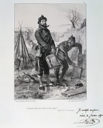 Vojáci Národní gardy, obléhání Paříže, 1870-1871