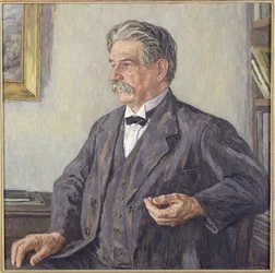 Dr. Albert Schweitzer (1875-1965) (olej na plátně)
