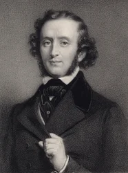 Portrét pianisty a skladatele Felixe Mendelssohna Bartholdyho 1809-1847.
