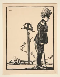 Rakouský císař, z díla Válka roku 1914, první série, č. 1