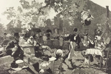 Kabaret U tetřeva v Meudonském lese, 1888.