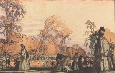 Rybník v Tuileries, 1898.