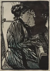 Etude a Quatre Mains, 1890.