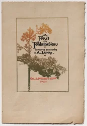 Fontainebleau Forest: Reklama na Fontainebleau Forest La Forêt de Fontainebleau, 1890.