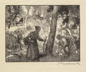 Fontainebleau Forest: Lovci hub v Rocher Bernard