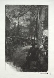 Boulevard Montmartre, večer