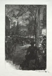 Boulevard Montmartre, večer.