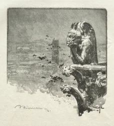 Stryge z Notre Dame, 1890.