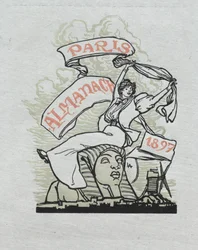 Pařížský almanach, 1897: Zadní strana obálky, 1897.