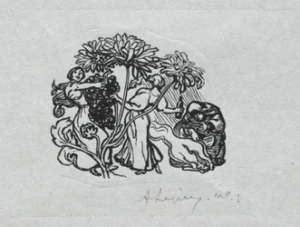 Pařížský almanach, 1897: závěrečná viněta, podzim, 1897.