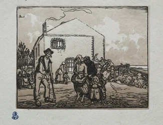 Žebráci v posledním domě, 1905.