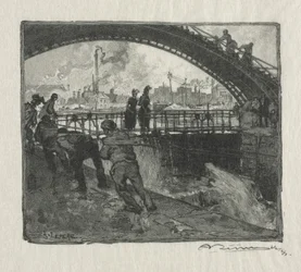 Zdymadlo kanálu svatého Martina, 1890.