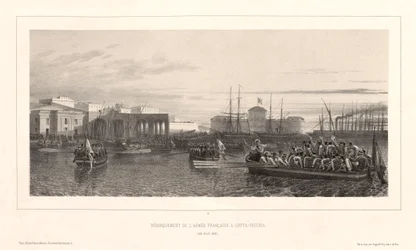 Vylodění francouzské armády u Civita-Vecchia, 25. dubna 1849