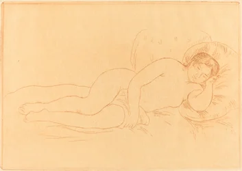 Ležící ženský akt (Femme nue couchee)