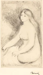 Sedící koupající (Baigneuse assisse)