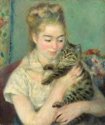 Žena s kočkou