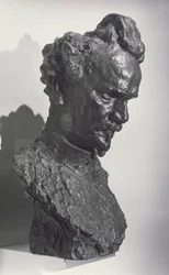 Portrétní busta Henriho Rocheforta (1830-1913), novináře a zakladatele novin 