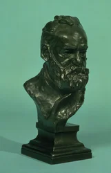 Portrét hlavy Victora Huga (1802-85) (bronz)