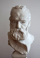 Portrét v bustě Victora Huga (1802-1885). Sádra od Augusta Rodina (1840-1917)
