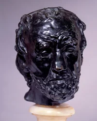 hlava muže se zlomeným nosem Socha Augusta Rodina (1840-1917) Paříž 19. století, Musee Rodin