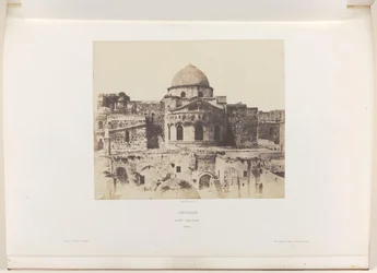 Apsida kostela Božího hrobu v Jeruzalémě Jeruzalém. Saint Sepulcre. Abside (titul na předmětu)