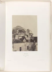 Kopule kostela Božího hrobu v Jeruzalémě Jeruzalém. Saint Sepulcre. Coupole (název na objektu)