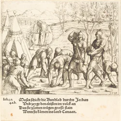 Dvanáct kamenů a vody Jordánu jsou rozděleny, 1548.