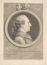 Portrét P.A. Caron de Beaumarchais, 1773.