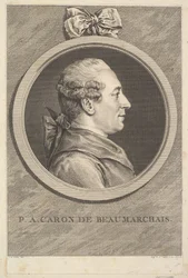 Portrét P.A. Caron de Beaumarchais, 1773.