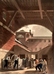 Vodní motor ve věznici Cold Bath Fields, Londýn, 1808