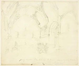 Studie pro Lambeth Palace, od Microcosm of London
