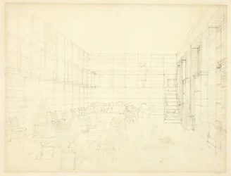 Studie pro Royal Institution, Albemarle Street, z Microcosm of London