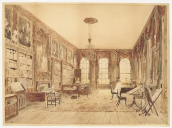 Interiér knihovny v Cassiobury
