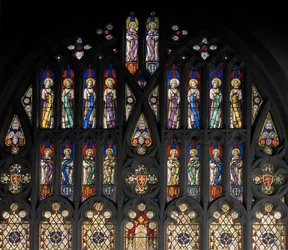 St. Alban, detail, cca 1841 (vitráže)