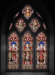 Sv. Osmund a sv. Tomáš, 1848 (vitráže)