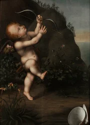 Amor s lukem, před 1593