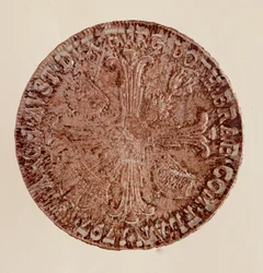 Rakouský stříbrný tolar (taler) císaře Františka II. (František I. Rakouský nebo František II. Svaté říše) (1768-1835) 1797 Diam. 4 cm Neapol, museo archeologico