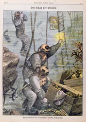 Potápěči nacházejí poklady uloupené piráty z kostelů, 1897