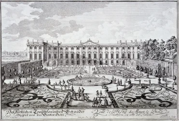 Zahradní průčelí paláce knížete Trauthsona, Vídeň, cca 1719