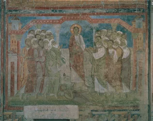 Ježíš uzdravuje posedlého muže v kafarnaumské synagoze (freska)