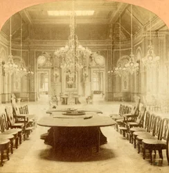 Hlavní sál v Gambling House v Monte Carlu, 1897.